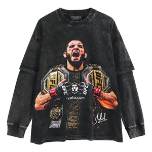 ISLAM MAKHACHEV - DOUBLE CHAMP TANK TOP & TEE & LONG SLEEVE & LAYERED LS & HOODIE