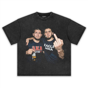 ISLAM MAKHACHEV & KHABIB NURMAGOMEDOV TANK TOP & TEE & LONG SLEEVE & LAYERED LS & HOODIE