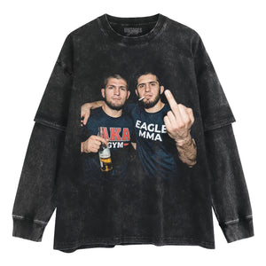 ISLAM MAKHACHEV & KHABIB NURMAGOMEDOV TANK TOP & TEE & LONG SLEEVE & LAYERED LS & HOODIE