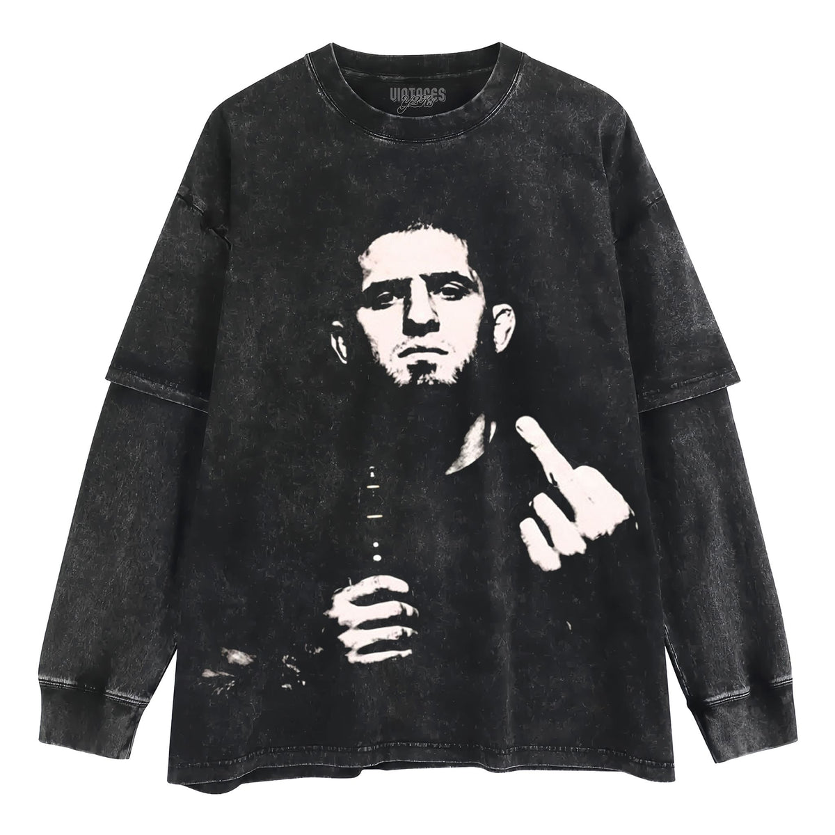 ISLAM MAKHACHEV MIDDLE FINGER VINTAGE TANK TOP & TEE & LONG SLEEVE & LAYERED LS & HOODIE