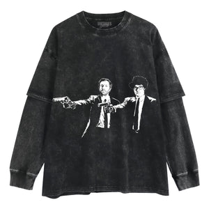IT CROWD ROY AND MOSS PULP FICTION TANK TOP & TEE & LONG SLEEVE & LAYERED LS & HOODIE