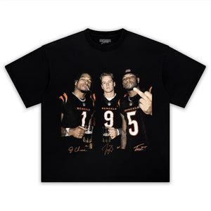 JA’MARR CHASE & JOE BURROW & TEE HIGGINS TANK TOP & TEE & LONG SLEEVE & LAYERED LS & HOODIE