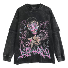 JEFF HARDY VINTAGE STYLE LAYERED LONG SLEEVE