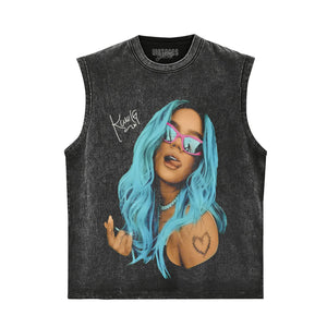 KAROL G LATIN MUSIC VINTAGE TANK TOP & TEE & LONG SLEEVE & LAYERED LS & HOODIE