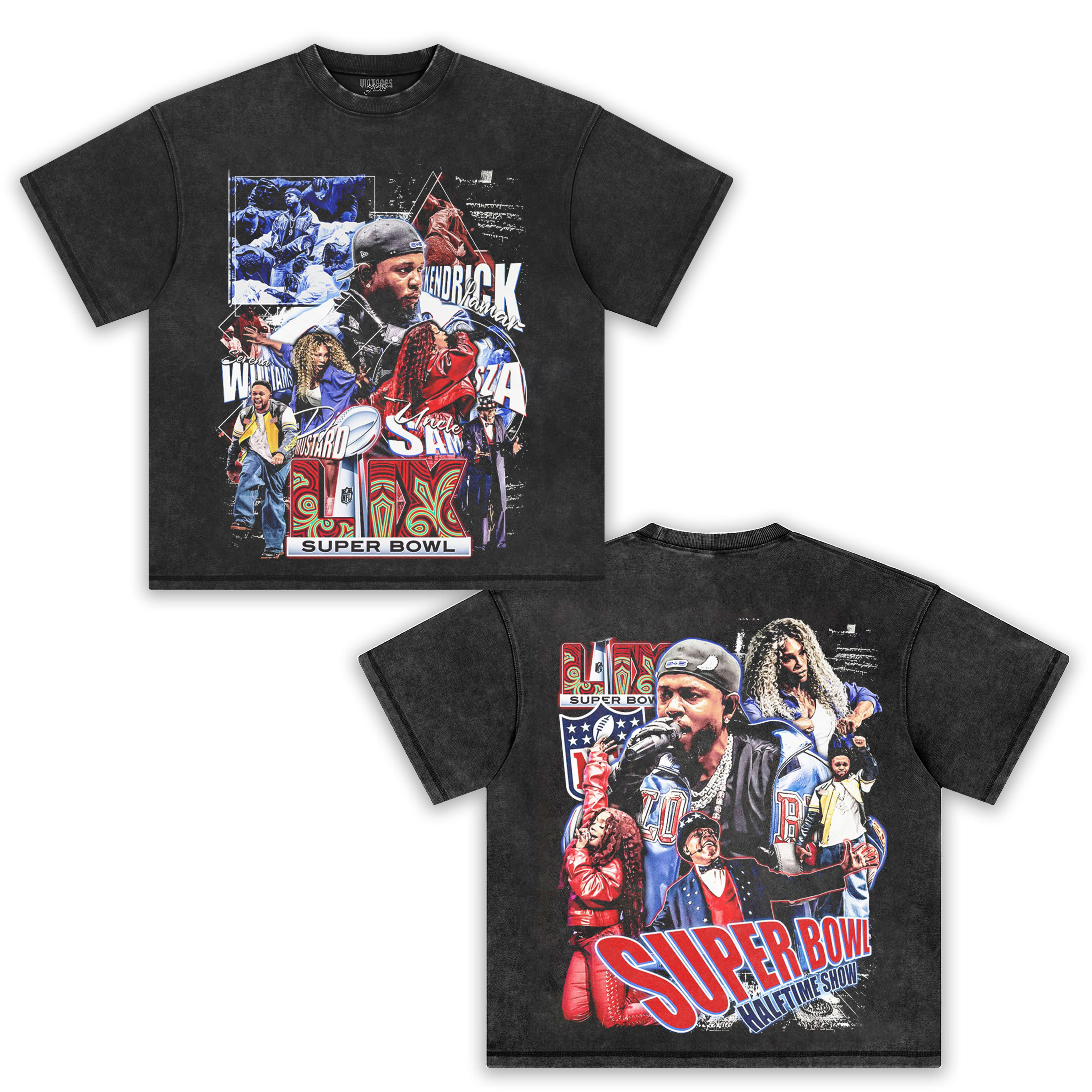 KENDRICK LAMAR & SUPER BOWL  TEE & LS & HOODIE