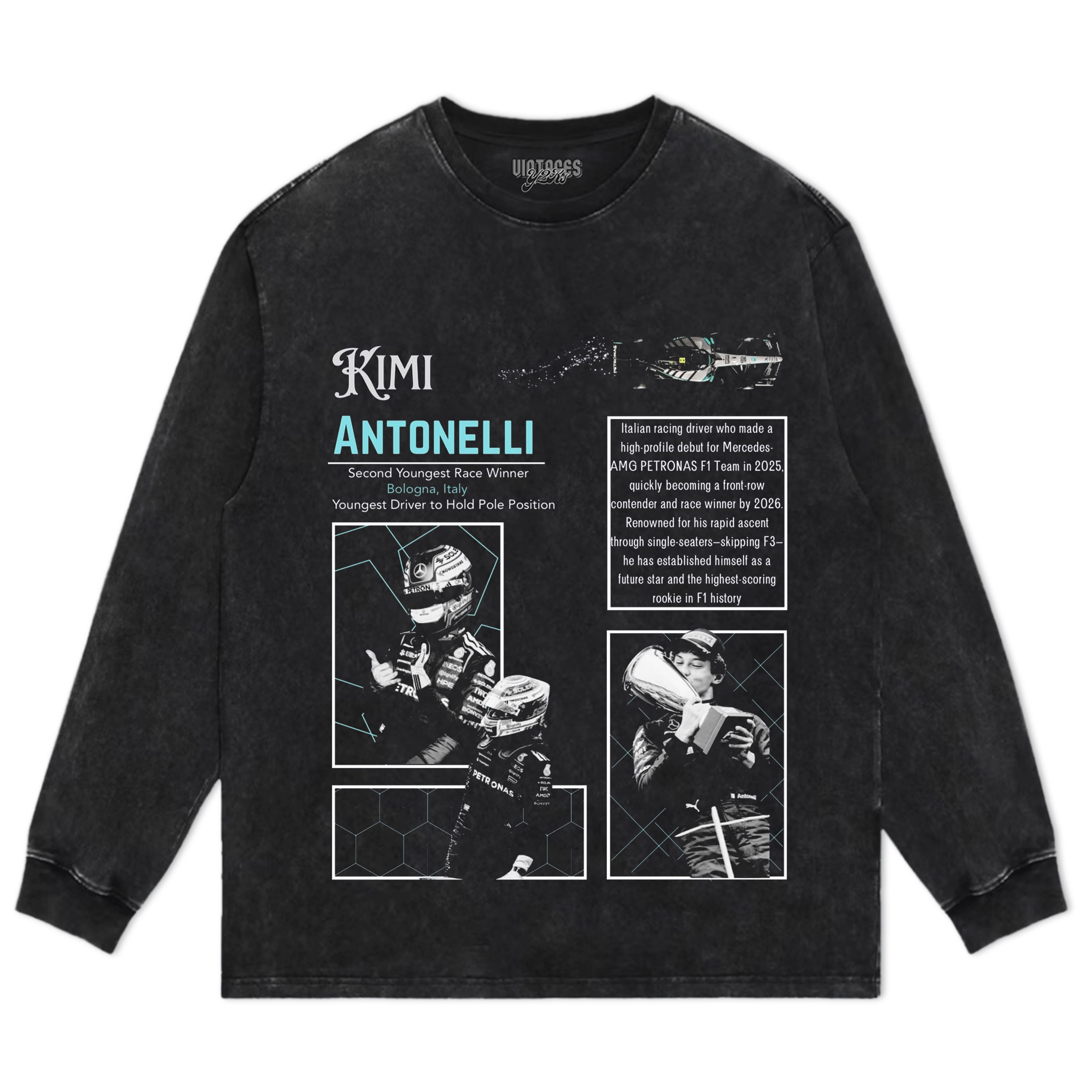 KIMI ANTONELLI 2026 V4 VINTAGE TANK TOP & TEE & LONG SLEEVE & LAYERED LS & HOODIE