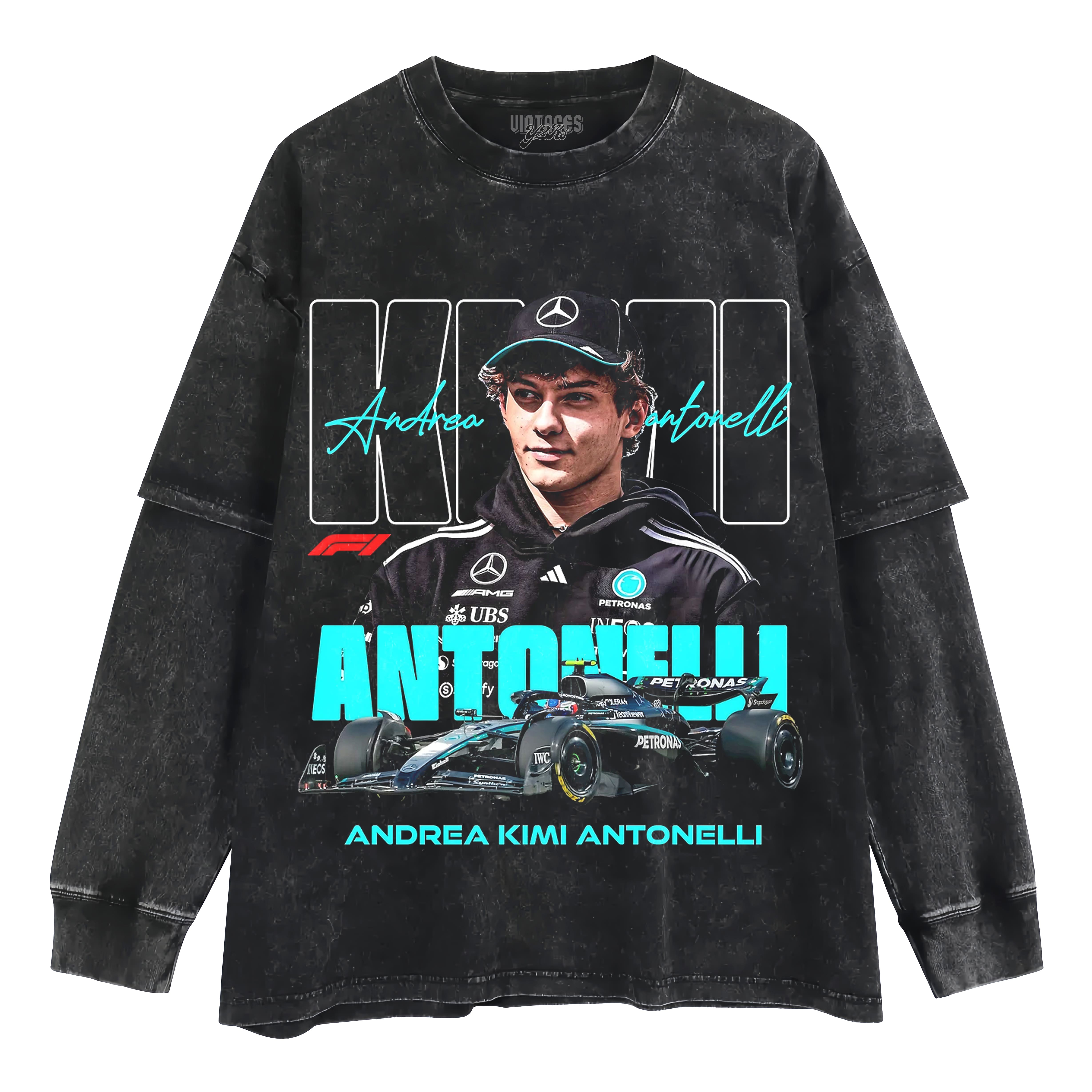 KIMI ANTONELLI 2026 V6 VINTAGE TANK TOP & TEE & LONG SLEEVE & LAYERED LS & HOODIE