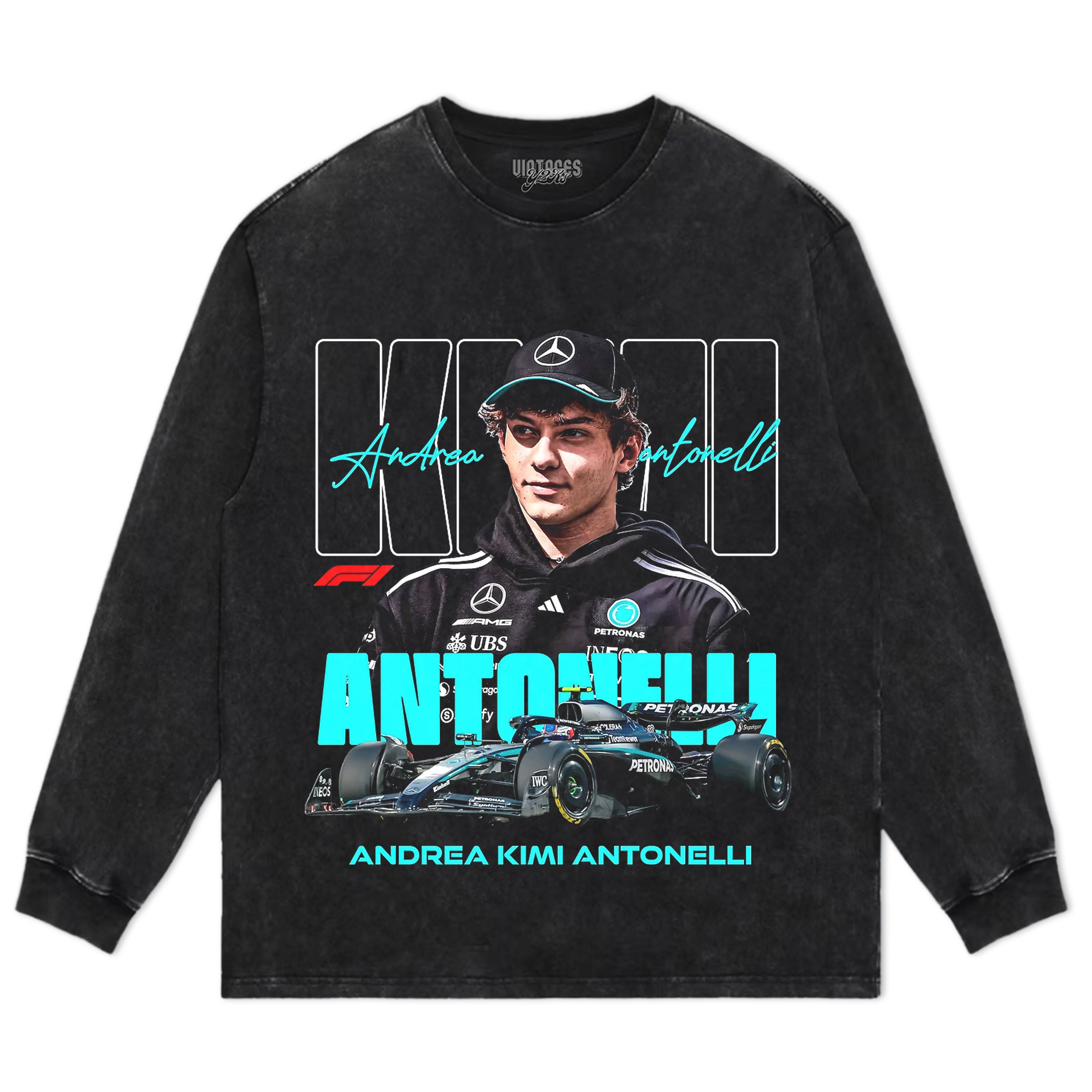 KIMI ANTONELLI 2026 V6 VINTAGE TANK TOP & TEE & LONG SLEEVE & LAYERED LS & HOODIE