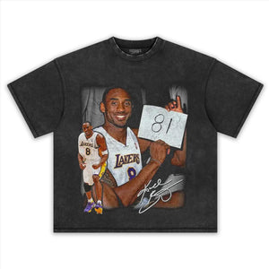 KOBE BRYANT 81 V2 TEE  & LS & HOODIE
