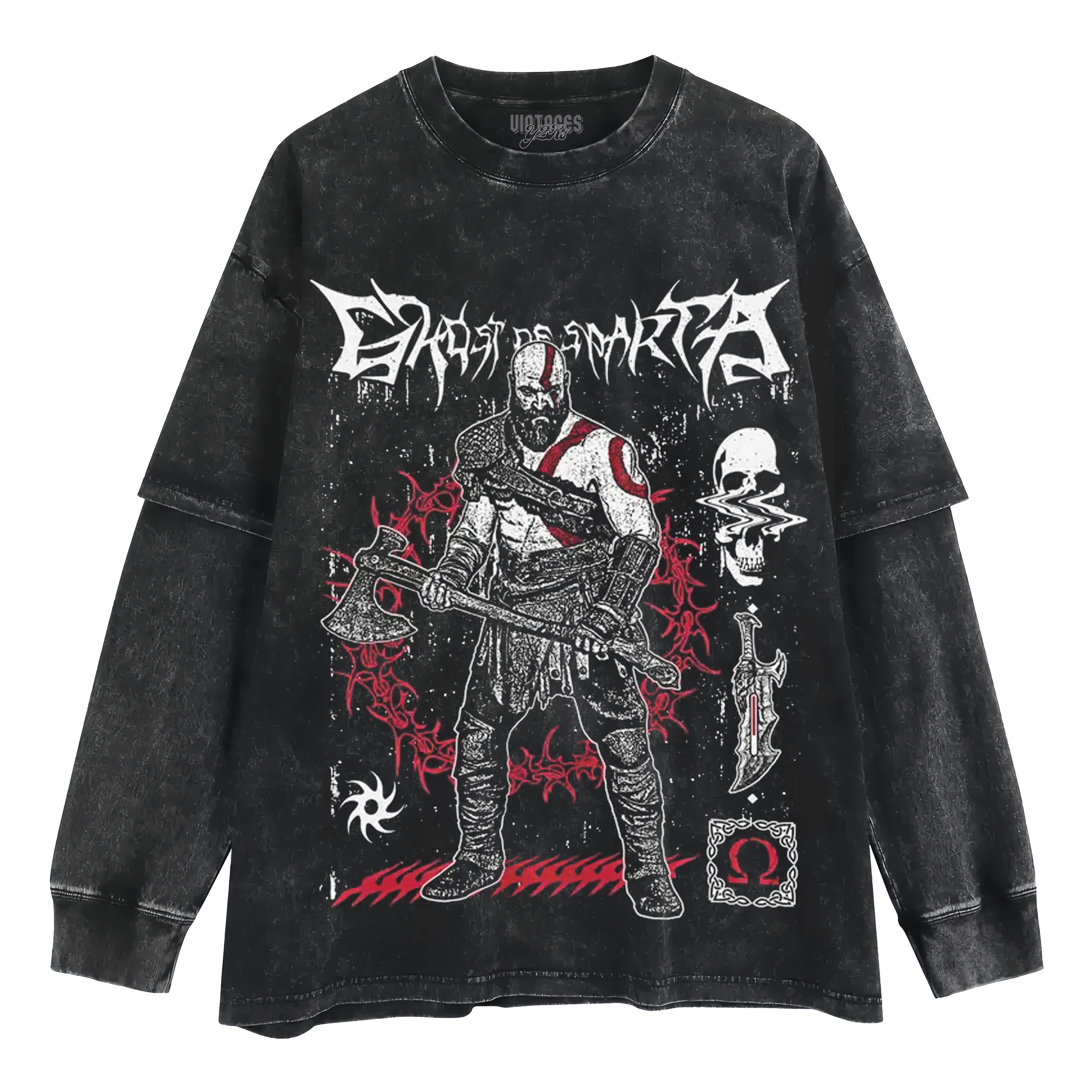 KRATOS GOD OF WAR TANK TOP & TEE & LONG SLEEVE & LAYERED LS & HOODIE