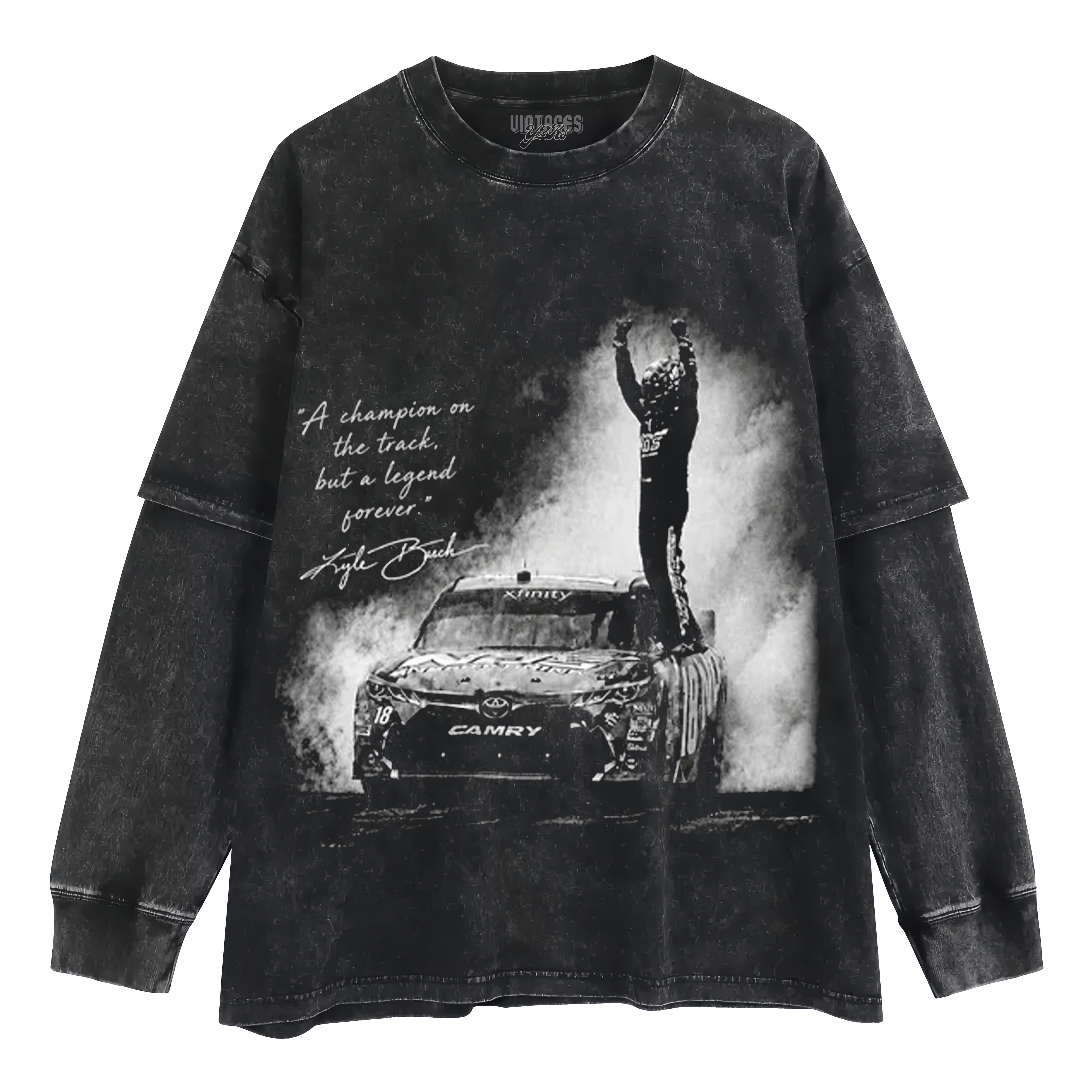 KYLE BUSCH - FOREVER ROWDY V2 TANK TOP & TEE & LONG SLEEVE & LAYERED LS & HOODIE
