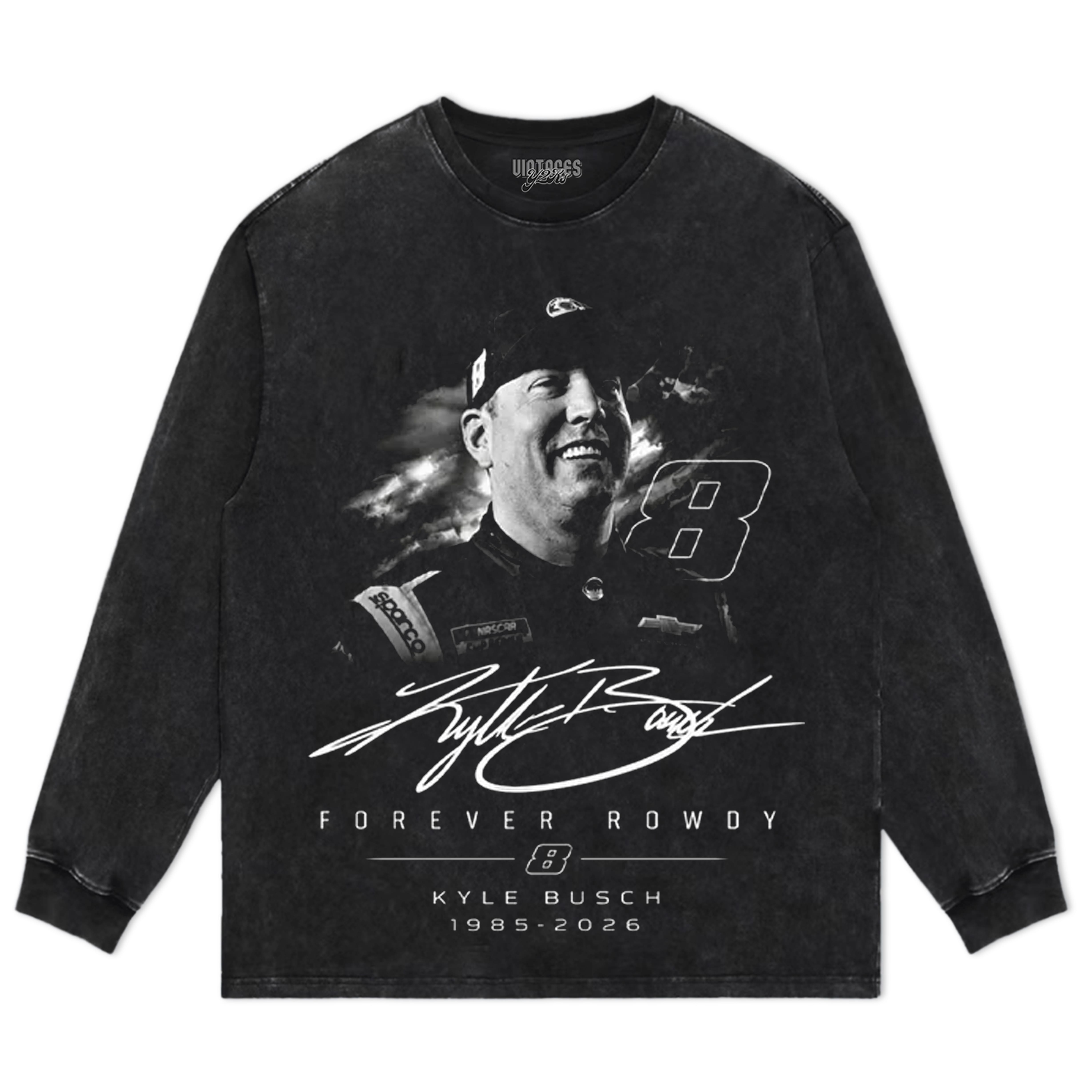 KYLE BUSCH - FOREVER ROWDY V3 TANK TOP & TEE & LONG SLEEVE & LAYERED LS & HOODIE