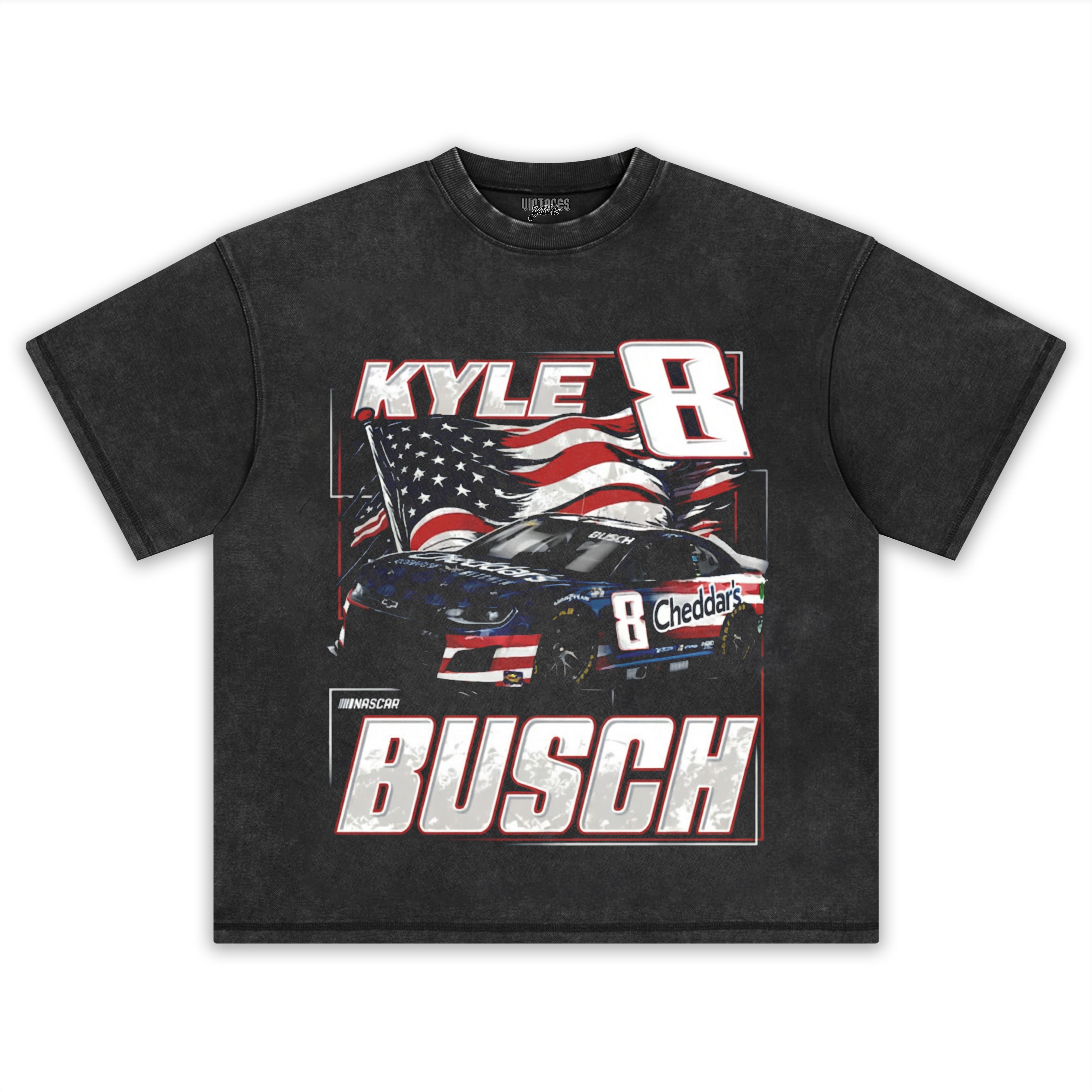 KYLE BUSCH PATRIOTIC PAINT TANK TOP & TEE & LONG SLEEVE & LAYERED LS & HOODIE