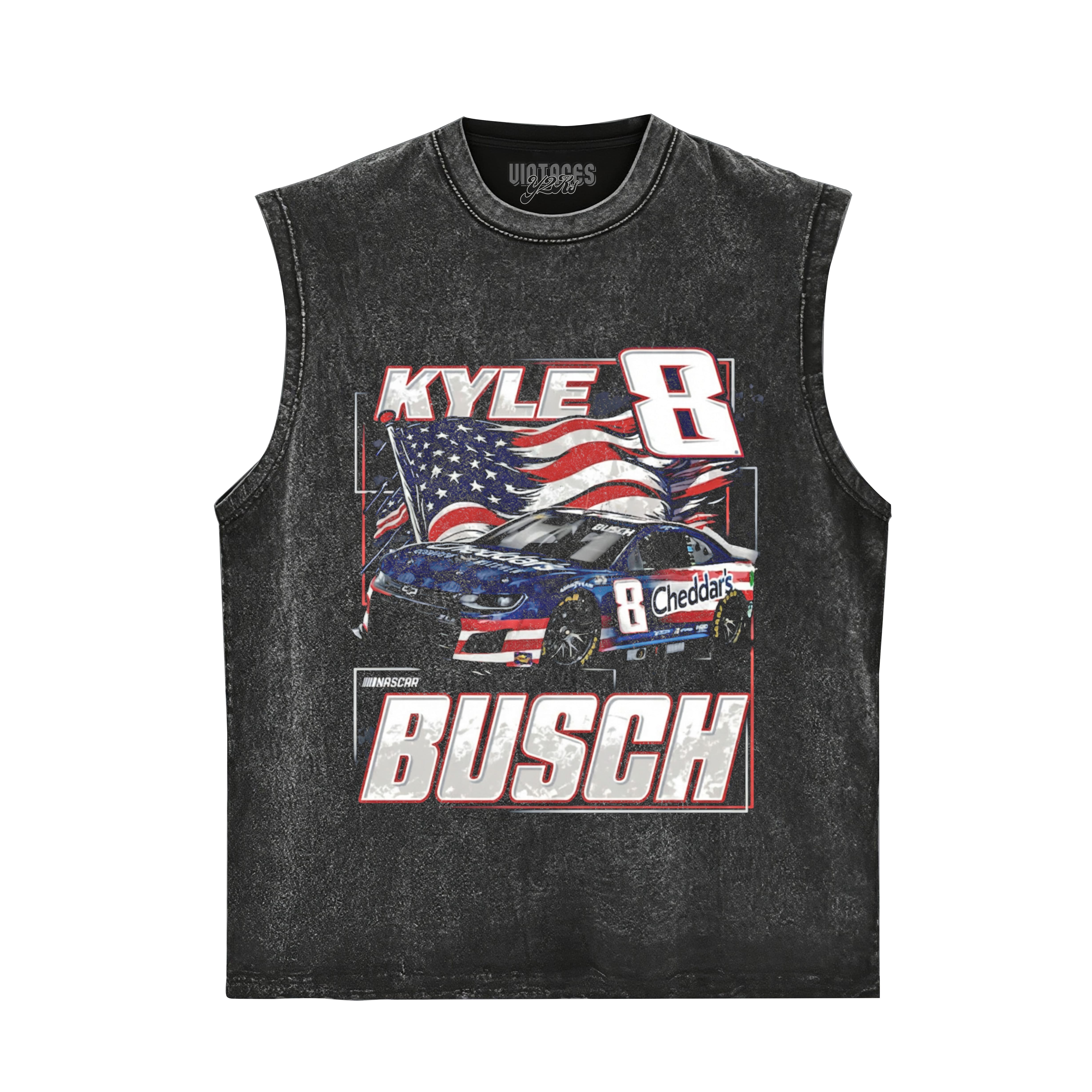 KYLE BUSCH PATRIOTIC PAINT TANK TOP & TEE & LONG SLEEVE & LAYERED LS & HOODIE