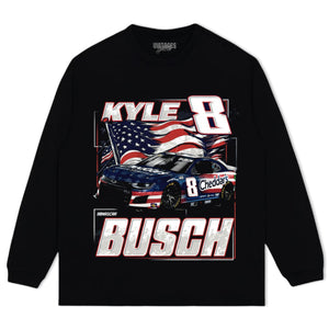 KYLE BUSCH PATRIOTIC PAINT TANK TOP & TEE & LONG SLEEVE & LAYERED LS & HOODIE