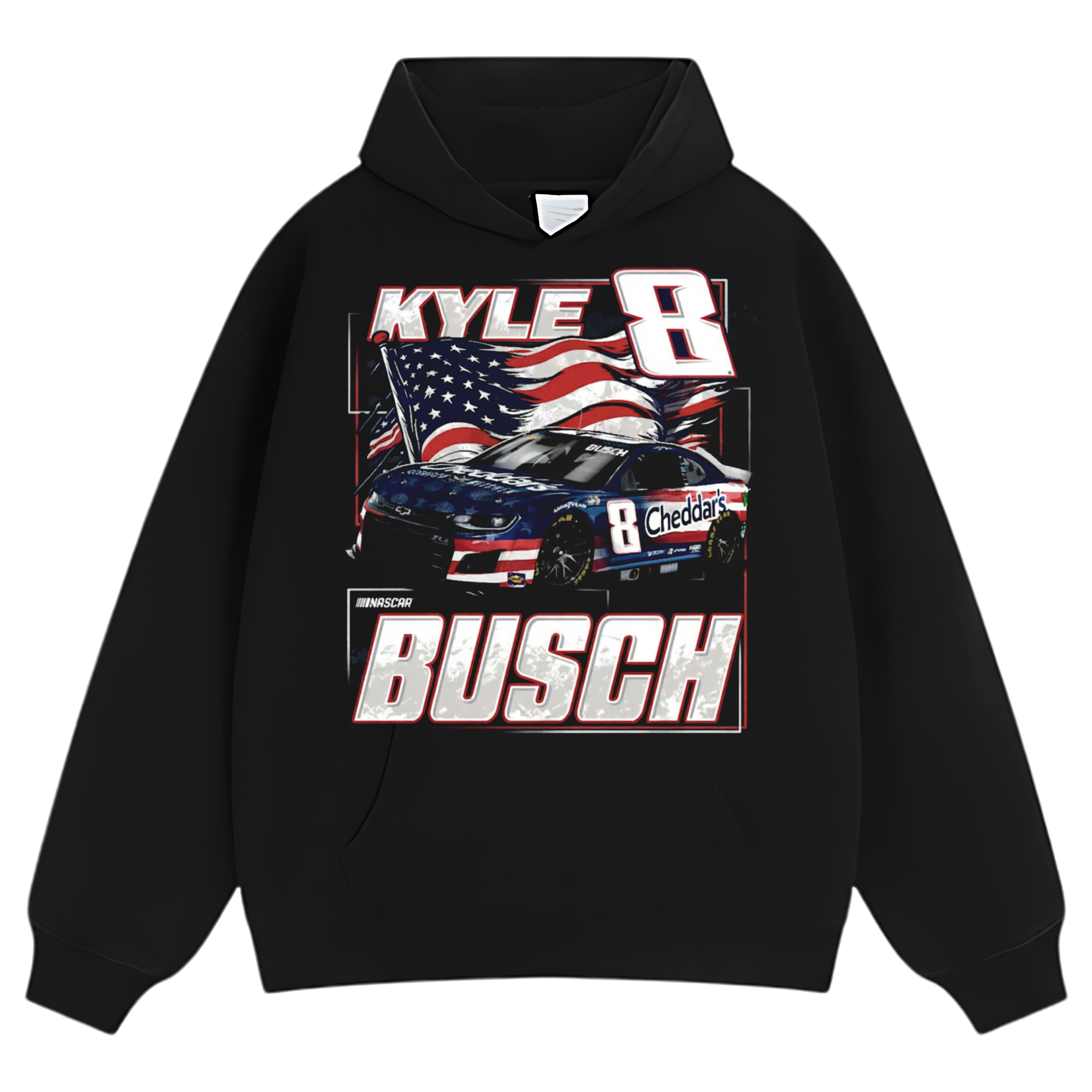 KYLE BUSCH PATRIOTIC PAINT TANK TOP & TEE & LONG SLEEVE & LAYERED LS & HOODIE