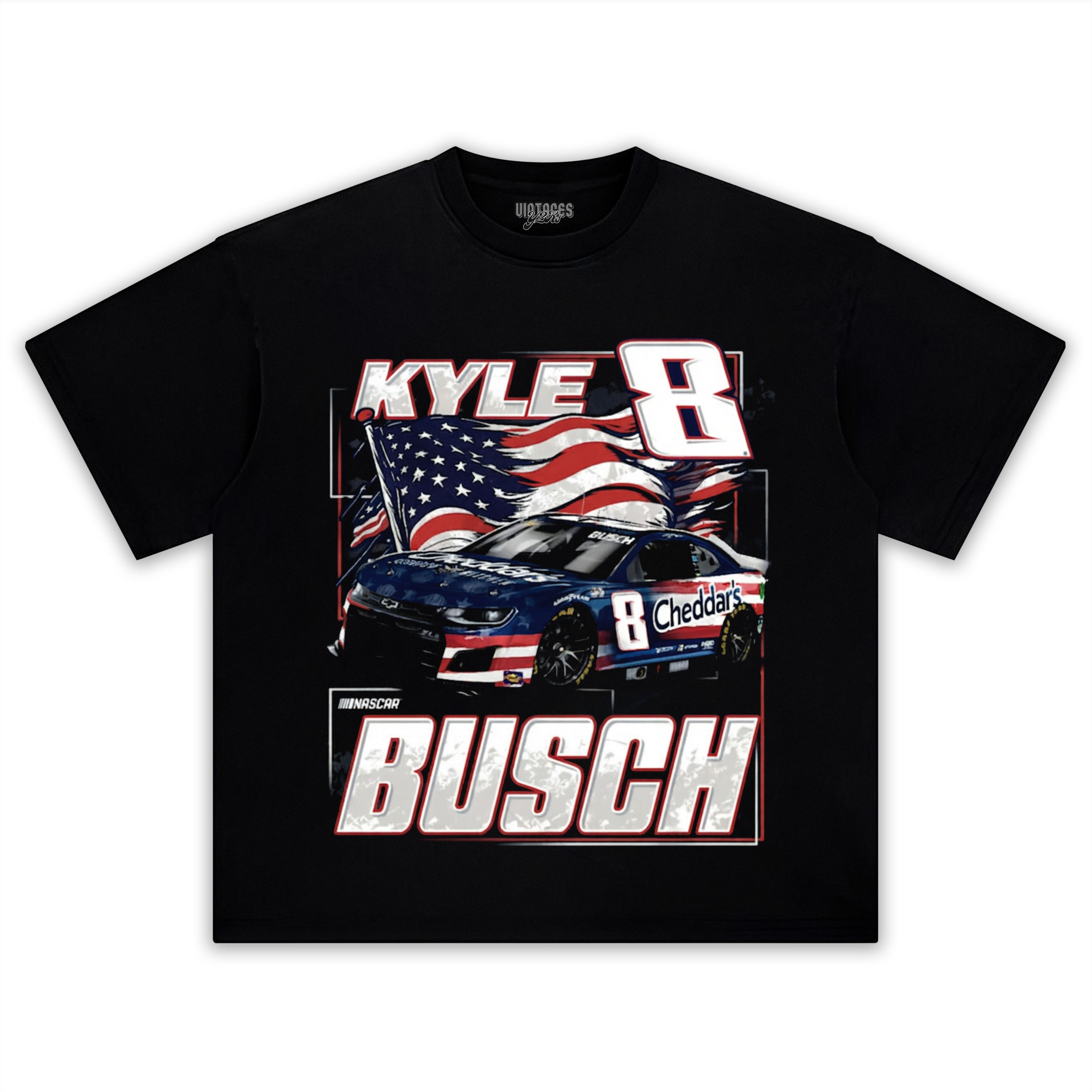 KYLE BUSCH PATRIOTIC PAINT TANK TOP & TEE & LONG SLEEVE & LAYERED LS & HOODIE
