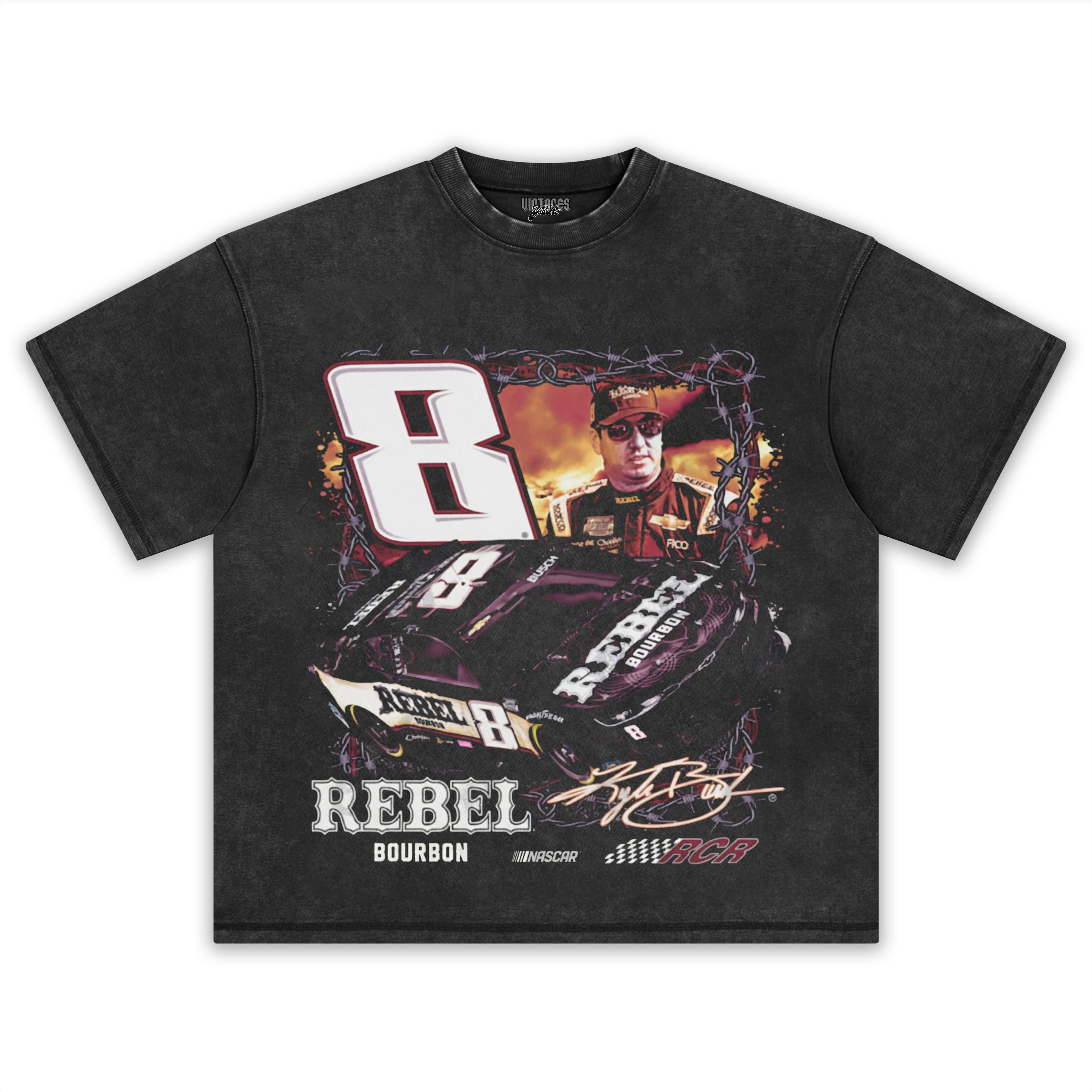 KYLE BUSCH REBEL BOURBON TANK TOP & TEE & LONG SLEEVE & LAYERED LS & HOODIE