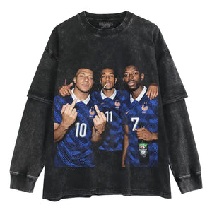 KYLIAN MBAPPE & OUSMANE DEMBELE & MICHAEL OLISE 2026 VINTAGE TANK TOP & TEE & LONG SLEEVE & LAYERED LS & HOODIE