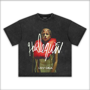 LADY GAGA & HARLEQUIN TEE - Y2K VINTAGES