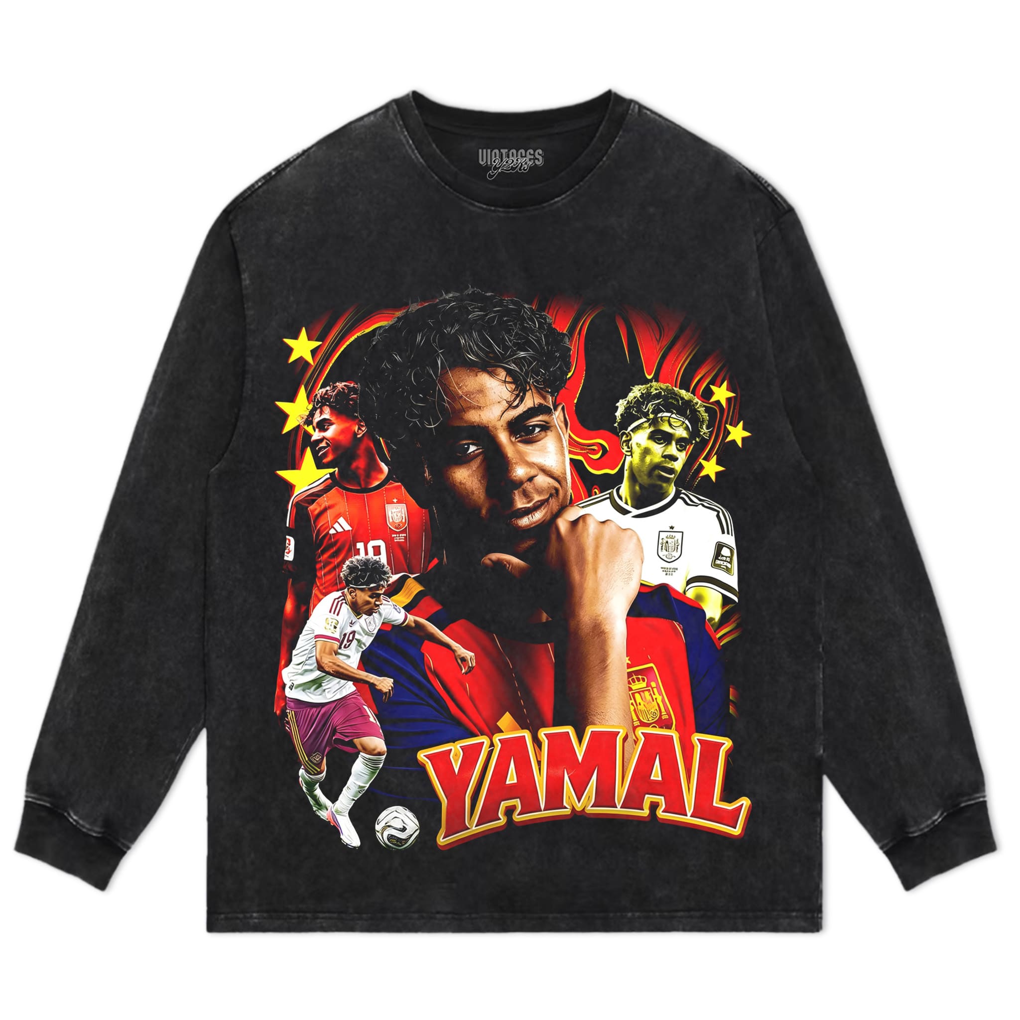 LAMINE YAMAL 2026 VINTAGE TANK TOP & TEE & LONG SLEEVE & LAYERED LS & HOODIE