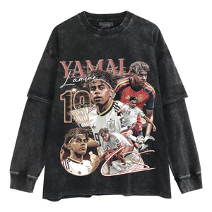 LAMINE YAMAL 2026 VINTAGE V3 TANK TOP & TEE & LONG SLEEVE & LAYERED LS & HOODIE