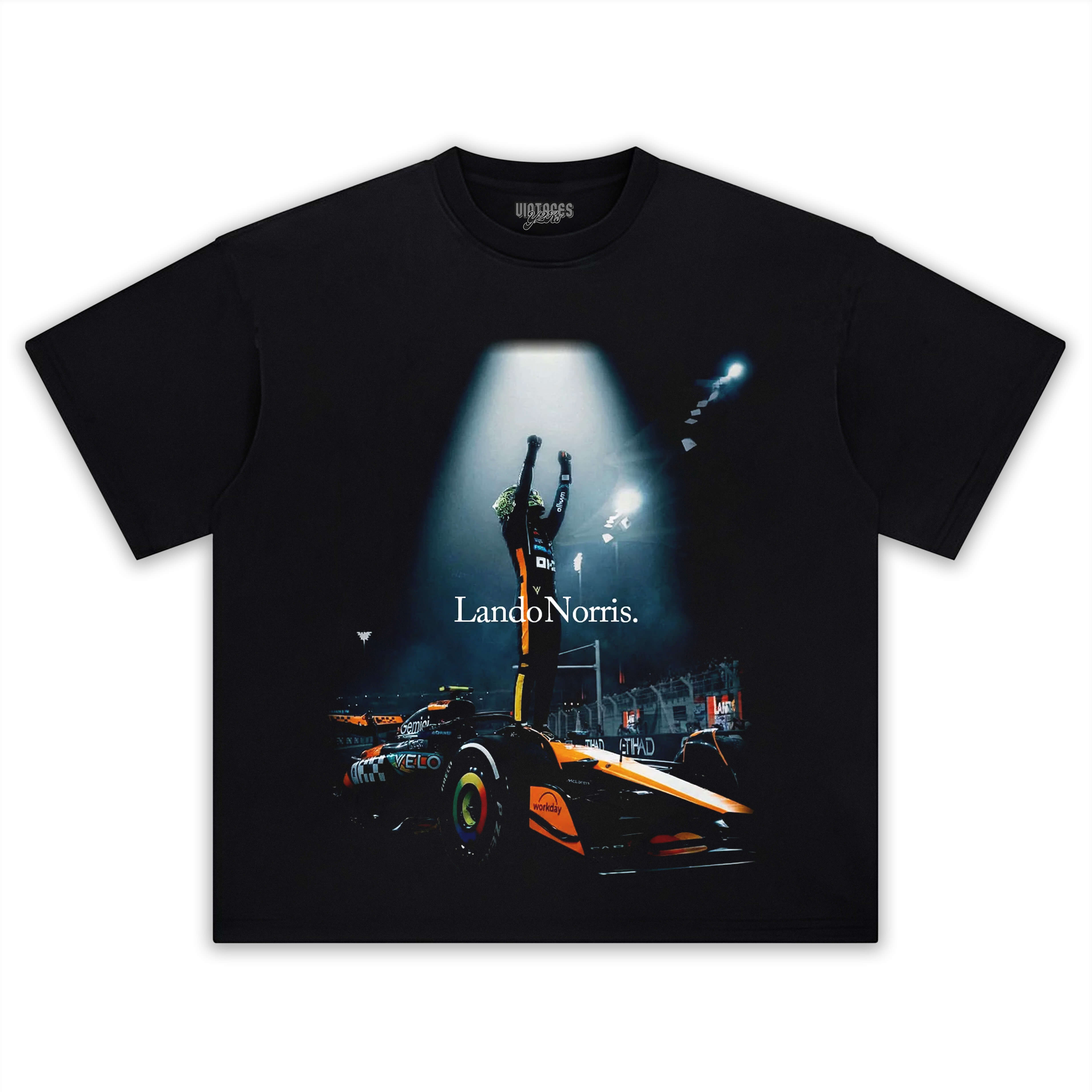 LANDO NORRIS 2025 WORLD CHAMPION V4 TEE & LS & HOODIE