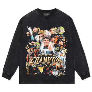LANDO NORRIS 2025 WORLD CHAMPION V2 TEE & LS & HOODIE