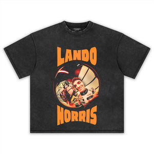 LANDO NORRIS VINTAGE V2 TANK TOP & TEE & LONG SLEEVE & LAYERED LS & HOODIE
