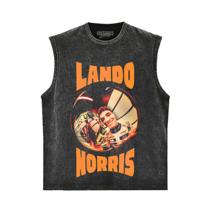 LANDO NORRIS VINTAGE V2 TANK TOP & TEE & LONG SLEEVE & LAYERED LS & HOODIE