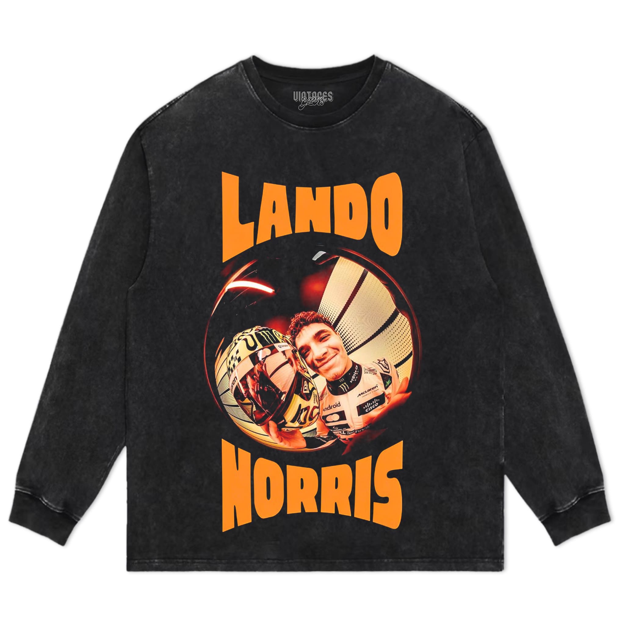 LANDO NORRIS VINTAGE V2 TANK TOP & TEE & LONG SLEEVE & LAYERED LS & HOODIE