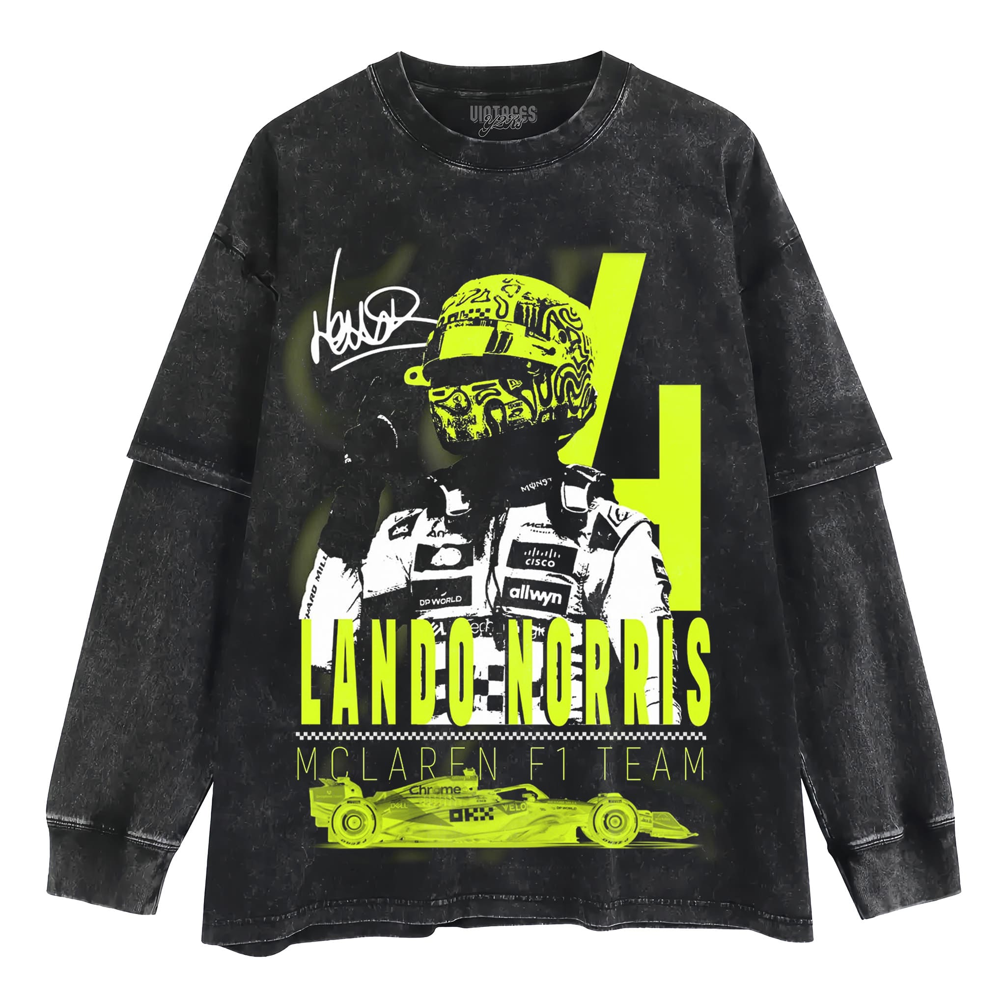 LANDO NORRIS VINTAGE V3 TANK TOP & TEE & LONG SLEEVE & LAYERED LS & HOODIE