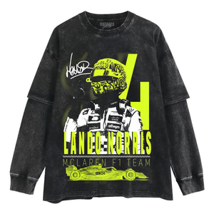 LANDO NORRIS VINTAGE V3 TANK TOP & TEE & LONG SLEEVE & LAYERED LS & HOODIE