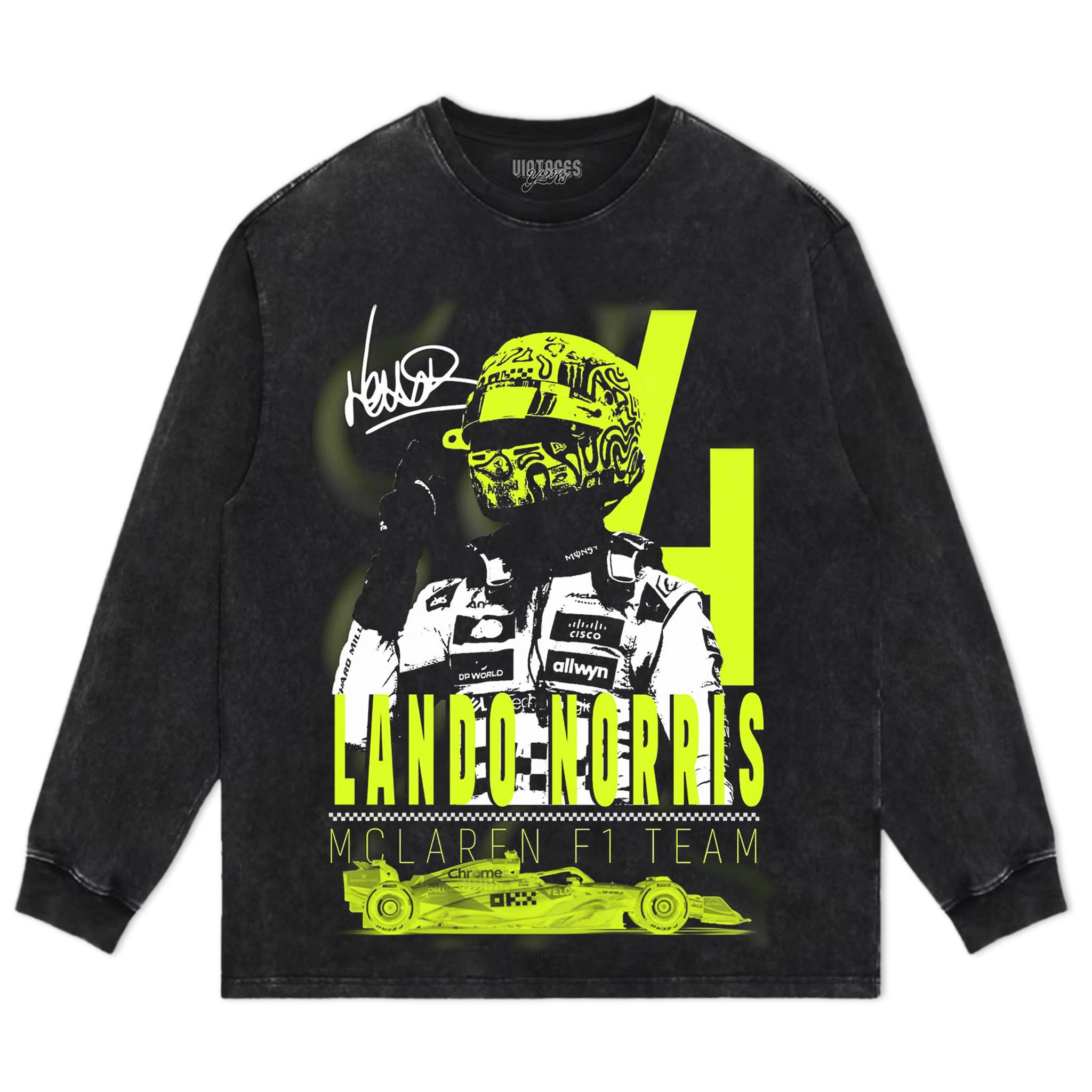 LANDO NORRIS VINTAGE V3 TANK TOP & TEE & LONG SLEEVE & LAYERED LS & HOODIE