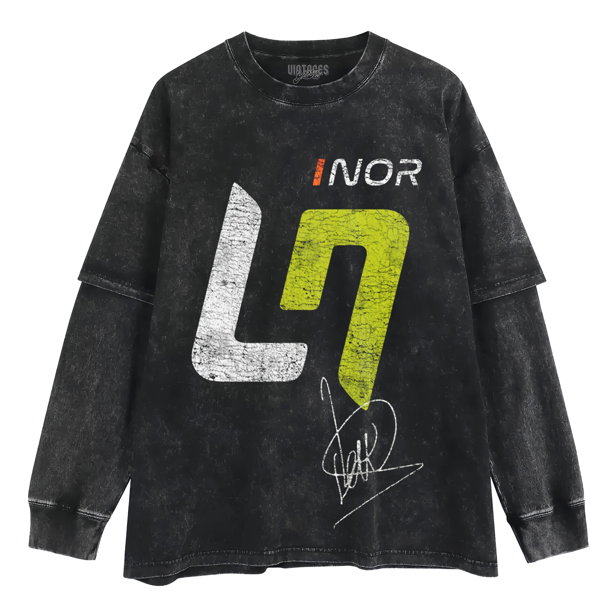 LANDO NORRIS VINTAGE V4 TANK TOP & TEE & LONG SLEEVE & LAYERED LS & HOODIE