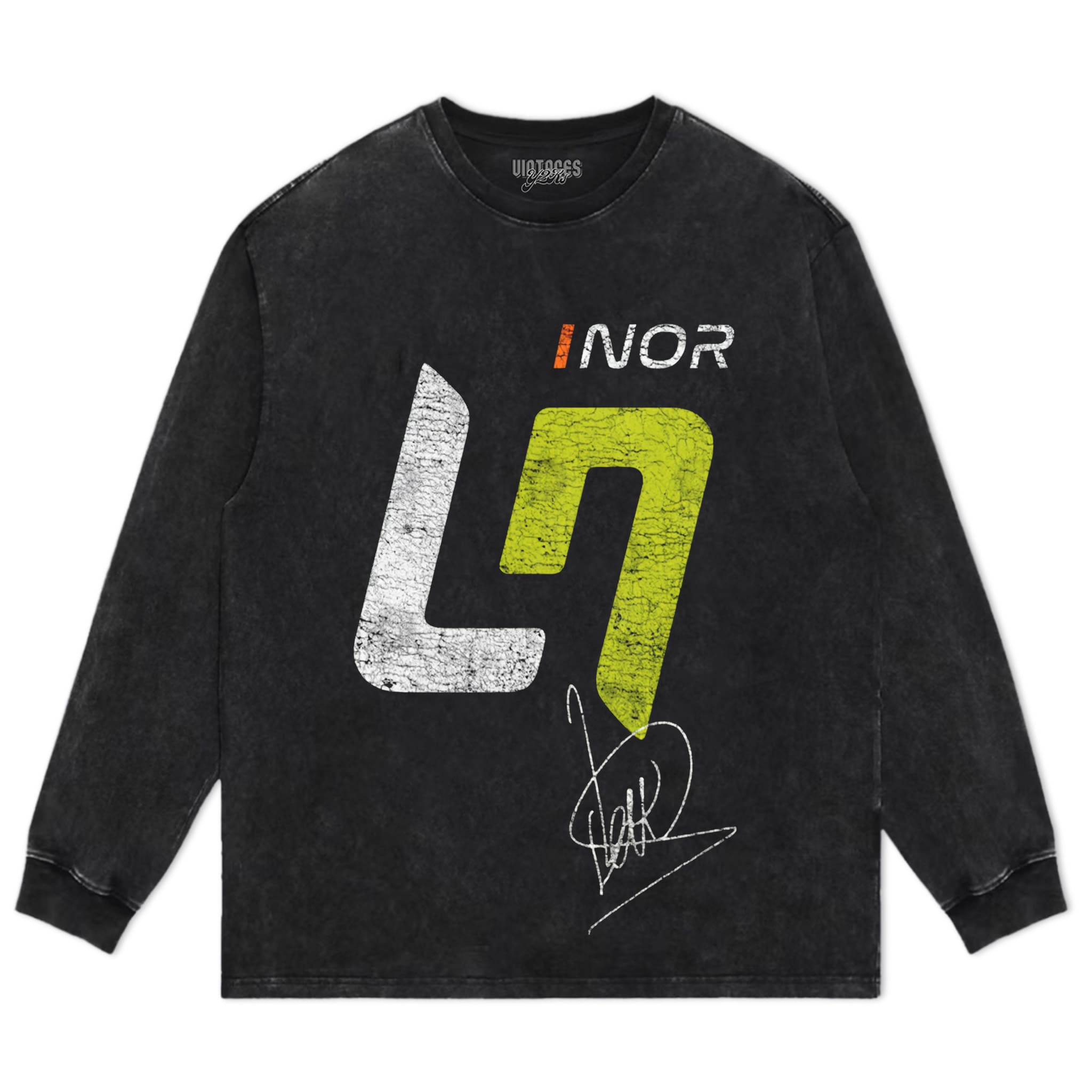 LANDO NORRIS VINTAGE V4 TANK TOP & TEE & LONG SLEEVE & LAYERED LS & HOODIE