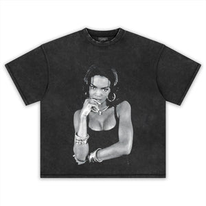 LAURYN HILL 80S 90S VINTAGE LOOK TANK TOP & TEE & LONG SLEEVE & LAYERED LS & HOODIE