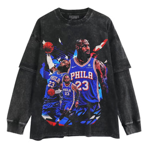 LEBRON JAMES - 76ERS V2 TANK TOP & TEE & LONG SLEEVE & LAYERED LS & HOODIE