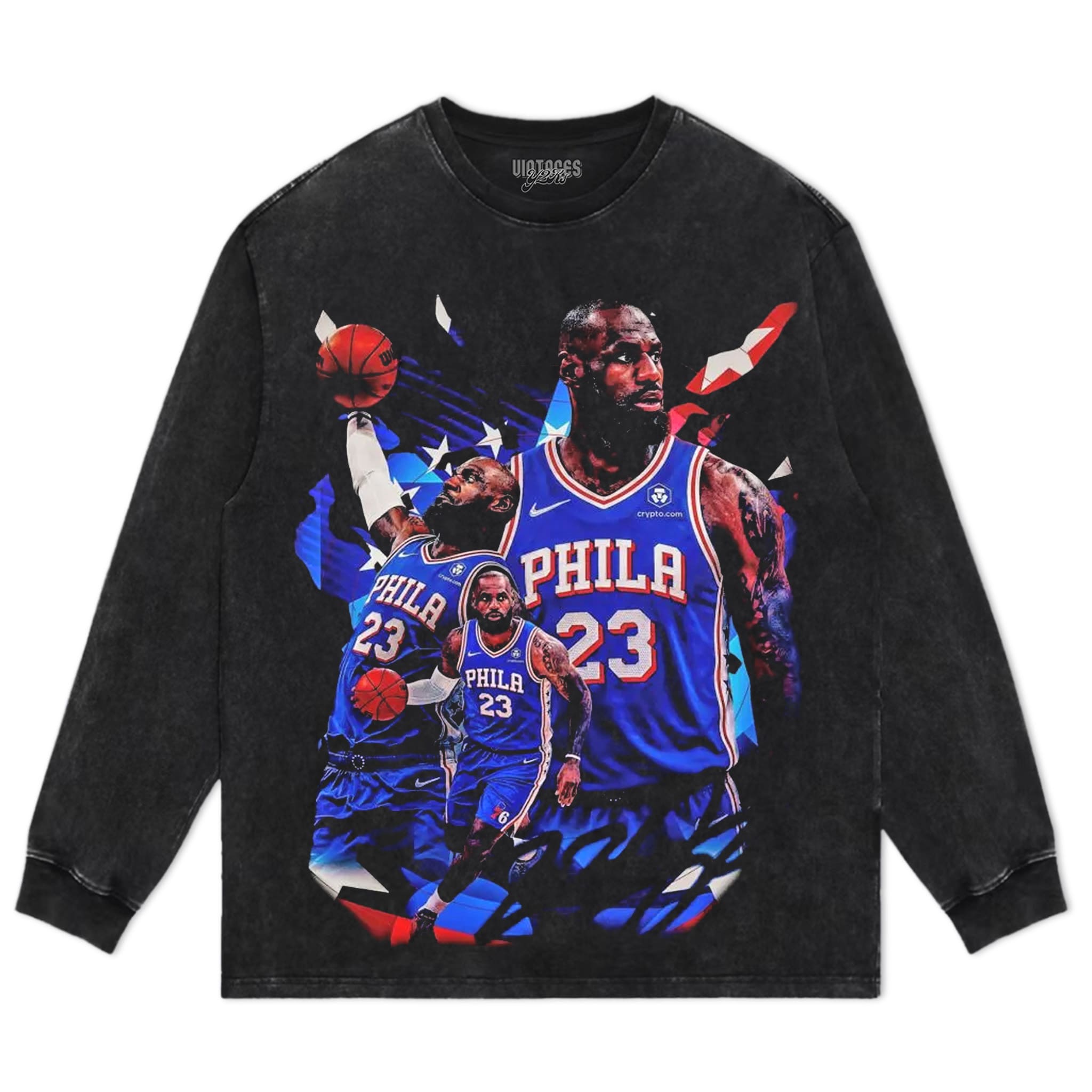LEBRON JAMES - 76ERS V2 TANK TOP & TEE & LONG SLEEVE & LAYERED LS & HOODIE