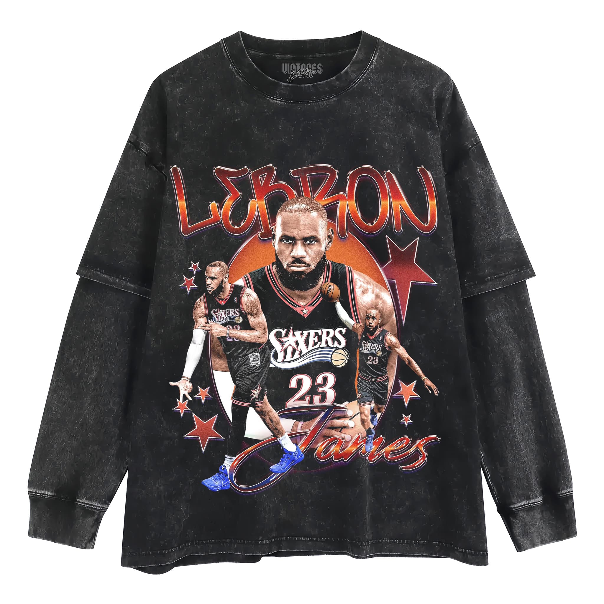 LEBRON JAMES - 76ERS V3 TANK TOP & TEE & LONG SLEEVE & LAYERED LS & HOODIE