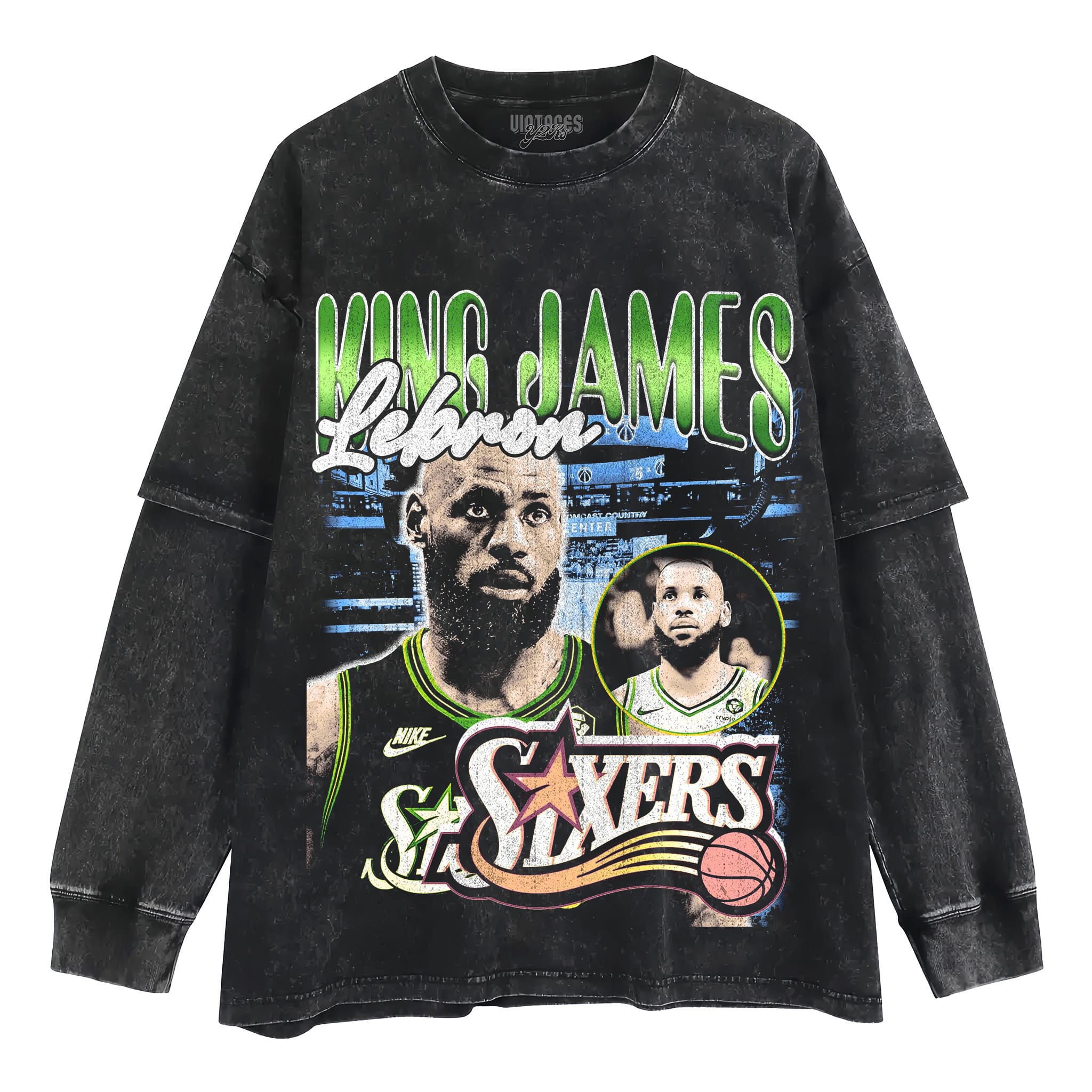 LEBRON JAMES - 76ERS V4 TANK TOP & TEE & LONG SLEEVE & LAYERED LS & HOODIE