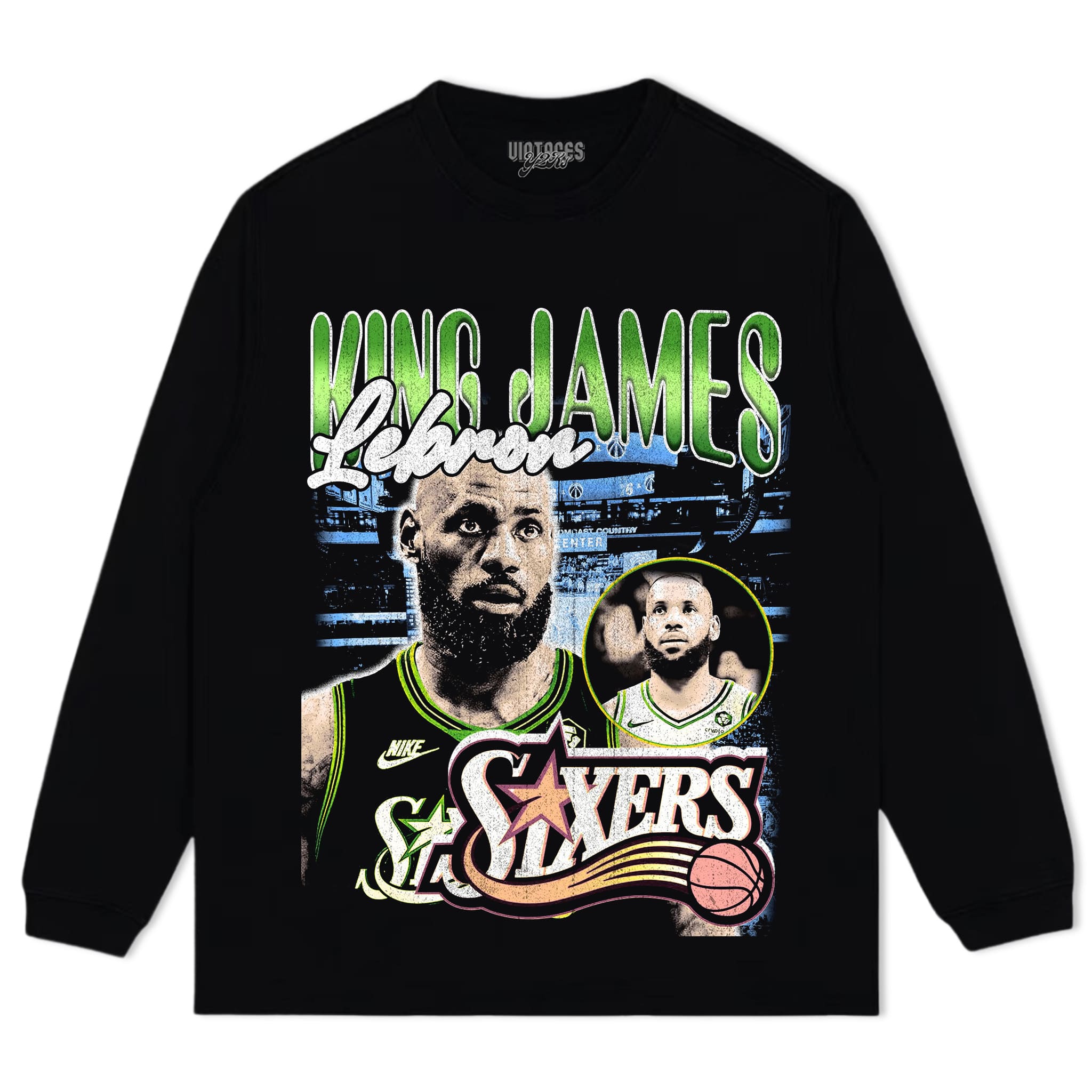 LEBRON JAMES - 76ERS V4 TANK TOP & TEE & LONG SLEEVE & LAYERED LS & HOODIE