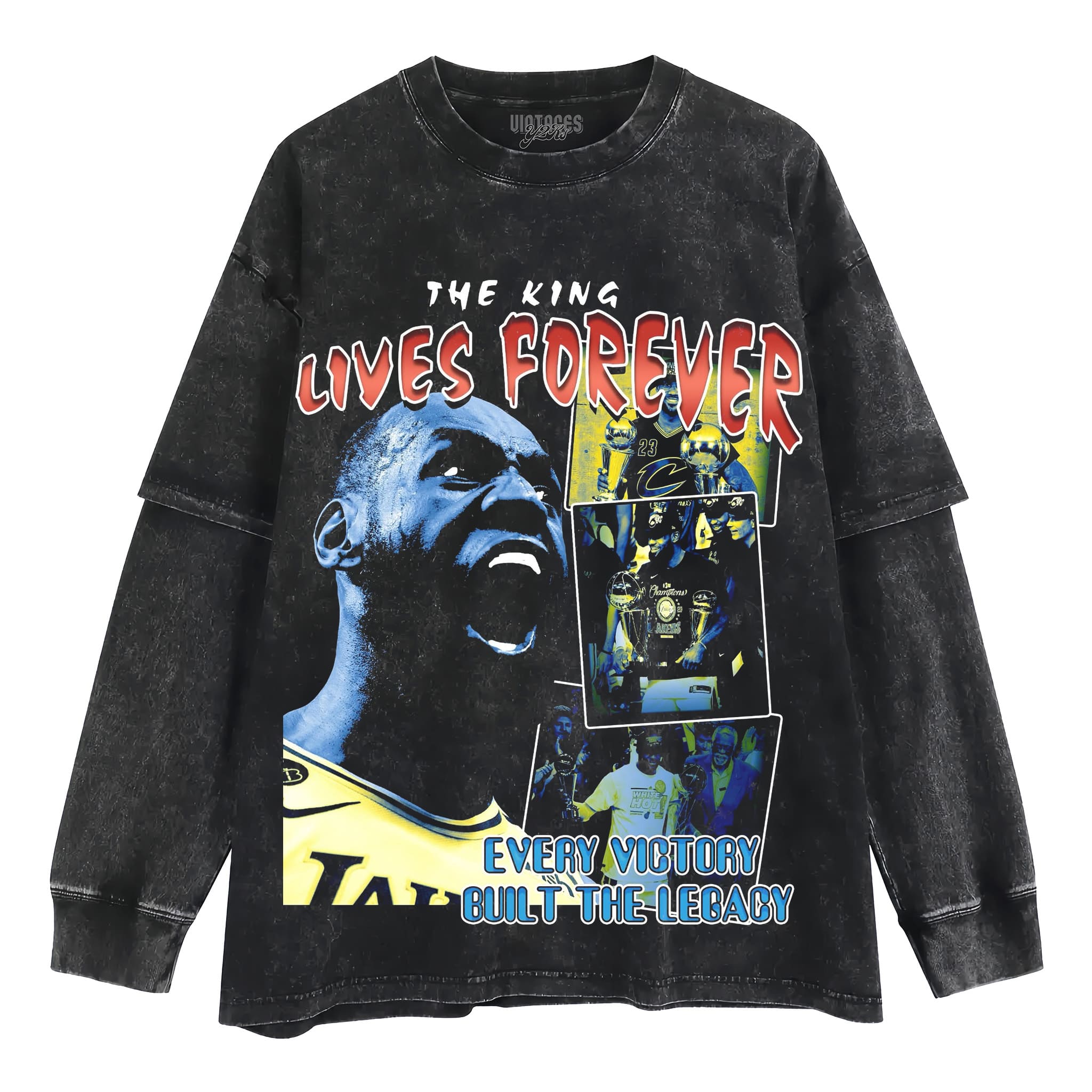 LEBRON JAMES - KING TANK TOP & TEE & LONG SLEEVE & LAYERED LS & HOODIE