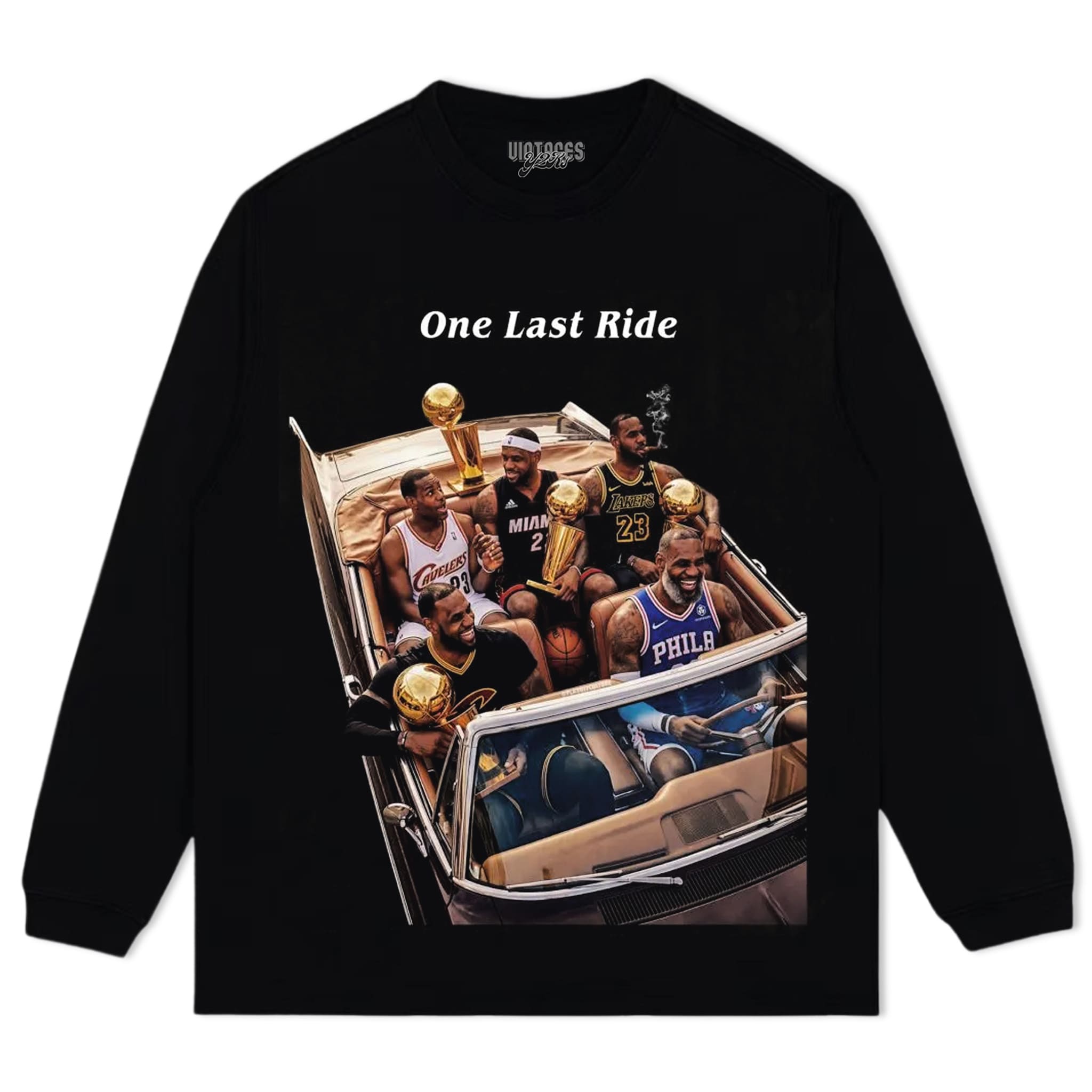 LEBRON JAMES - ONE LAST RIDE TANK TOP & TEE & LONG SLEEVE & LAYERED LS & HOODIE