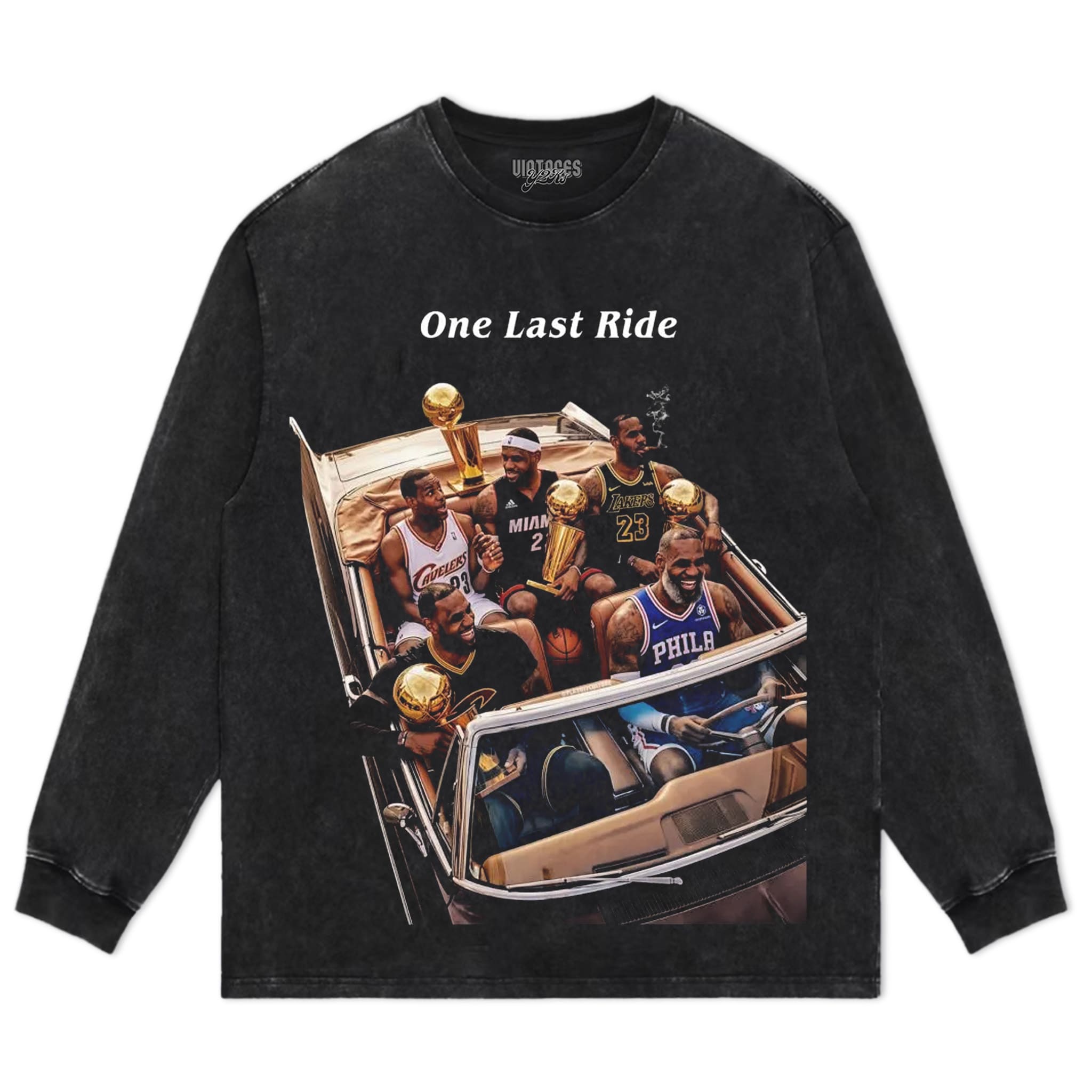 LEBRON JAMES - ONE LAST RIDE TANK TOP & TEE & LONG SLEEVE & LAYERED LS & HOODIE