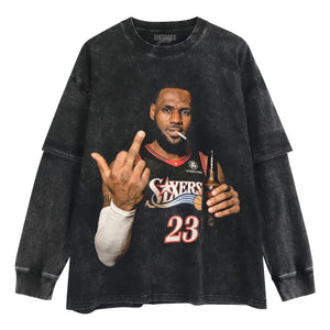 LEBRON JAMES 76ERS TANK TOP & TEE & LONG SLEEVE & LAYERED LS & HOODIE