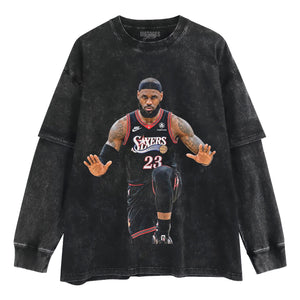 LEBRON JAMES 76ERS V1 TANK TOP & TEE & LONG SLEEVE & LAYERED LS & HOODIE