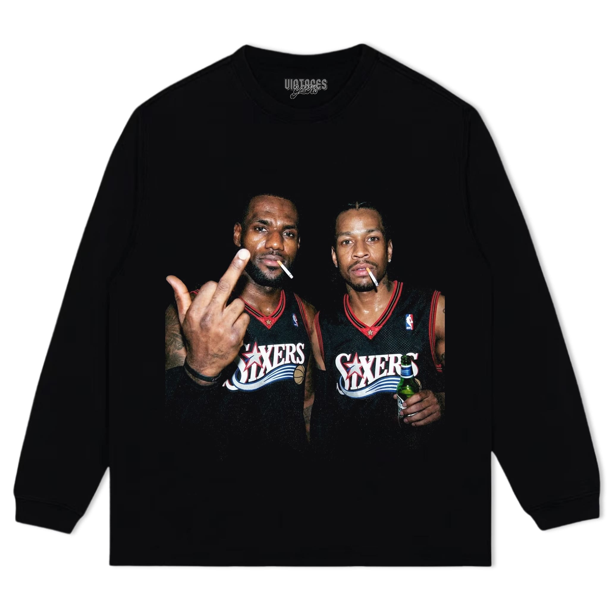 LEBRON JAMES & ALLEN IVERSON FUNNY TANK TOP & TEE & LONG SLEEVE & LAYERED LS & HOODIE