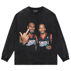 LEBRON JAMES & ALLEN IVERSON FUNNY TANK TOP & TEE & LONG SLEEVE & LAYERED LS & HOODIE