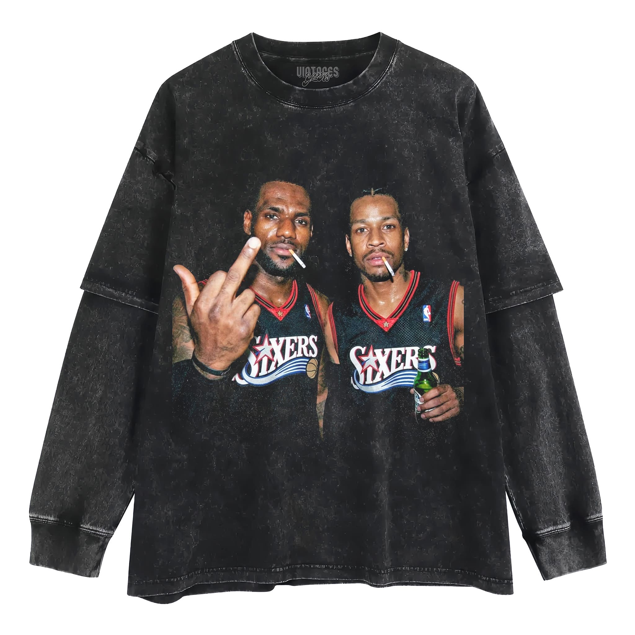 LEBRON JAMES & ALLEN IVERSON FUNNY TANK TOP & TEE & LONG SLEEVE & LAYERED LS & HOODIE